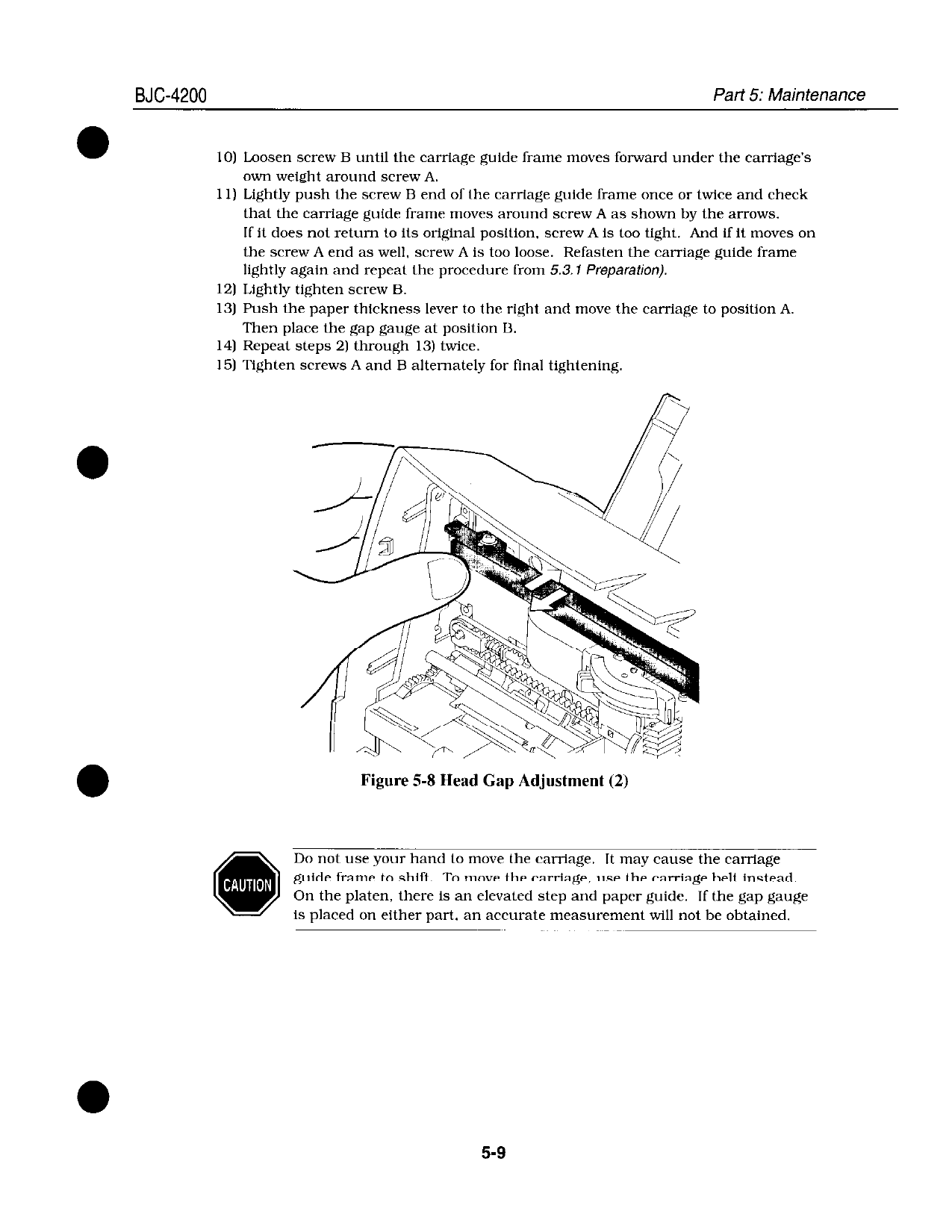 Canon BubbleJet BJC-4200 Service Manual-5